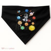 Solar System Planets Science Space Astronaut Universe Galaxy USA-Made Doggie Bandana thumb 0