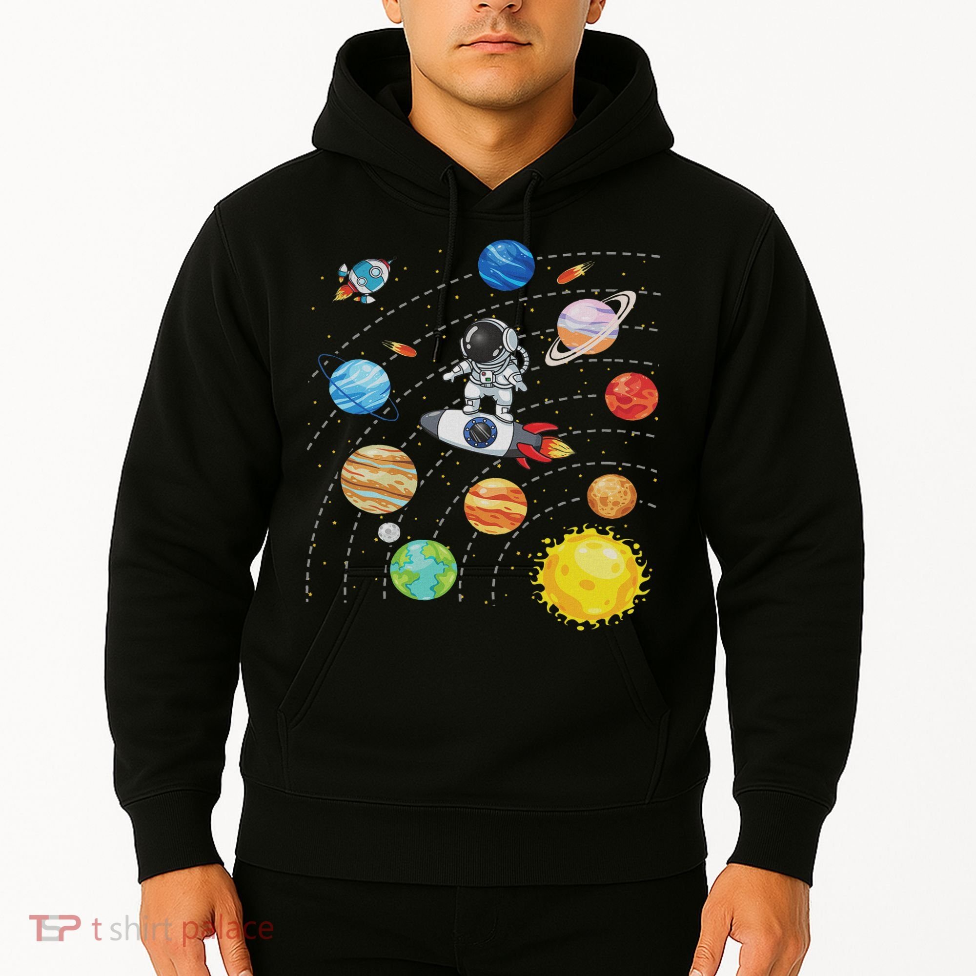 Solar System Planets Science Space Astronaut Universe Galaxy Hoodie