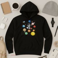 Solar System Planets Science Space Astronaut Universe Galaxy Hoodie thumb 3