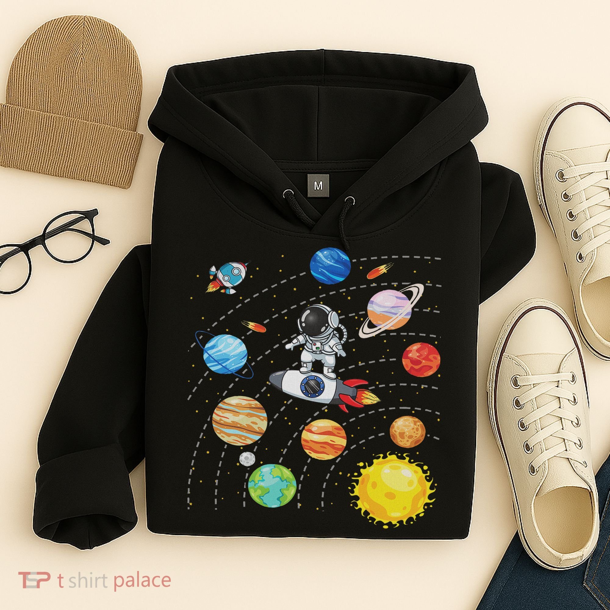 Solar System Planets Science Space Astronaut Universe Galaxy Hoodie