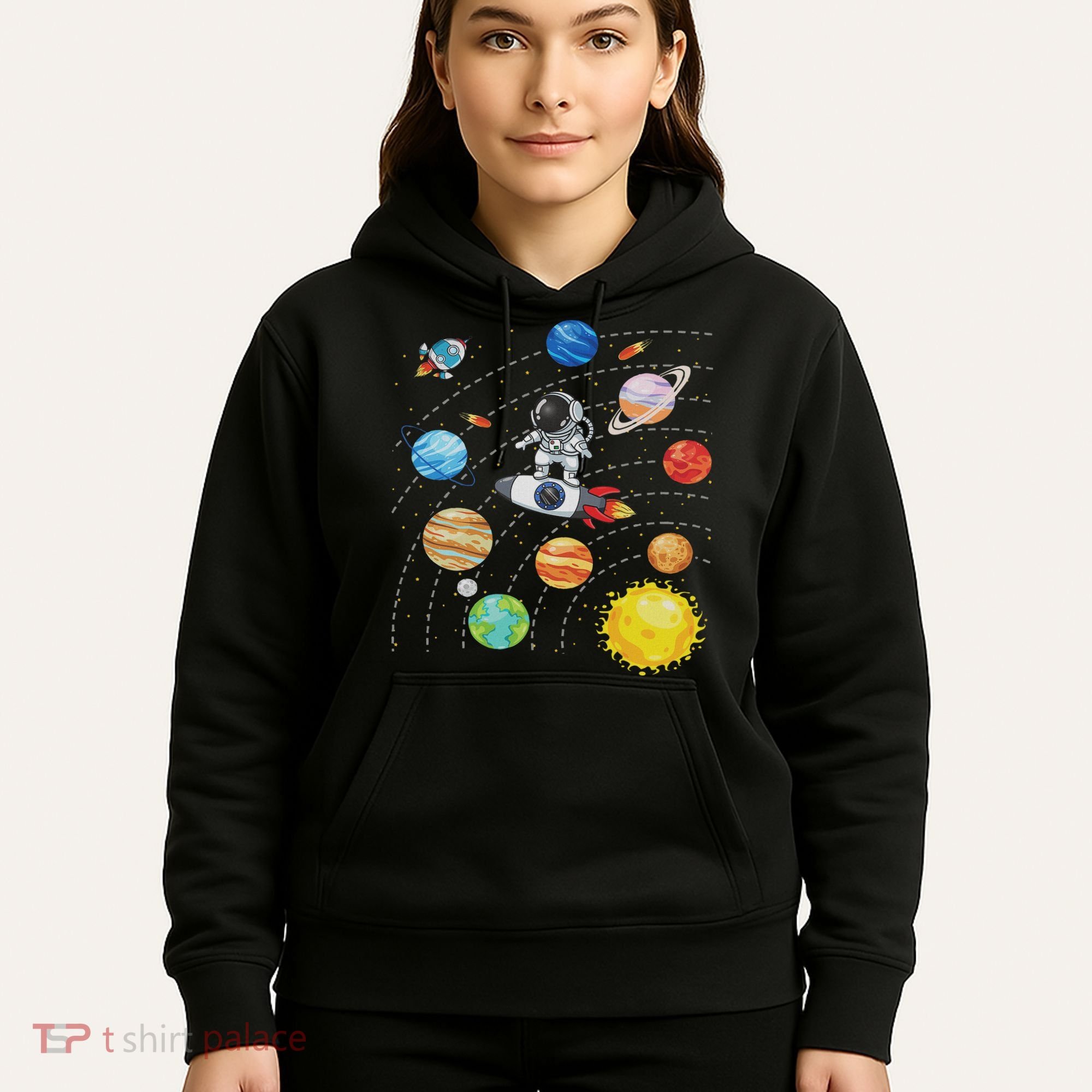 Solar System Planets Science Space Astronaut Universe Galaxy Hoodie