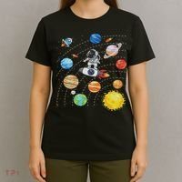 Solar System Planets Science Space Astronaut Universe Galaxy T-Shirt thumb 4
