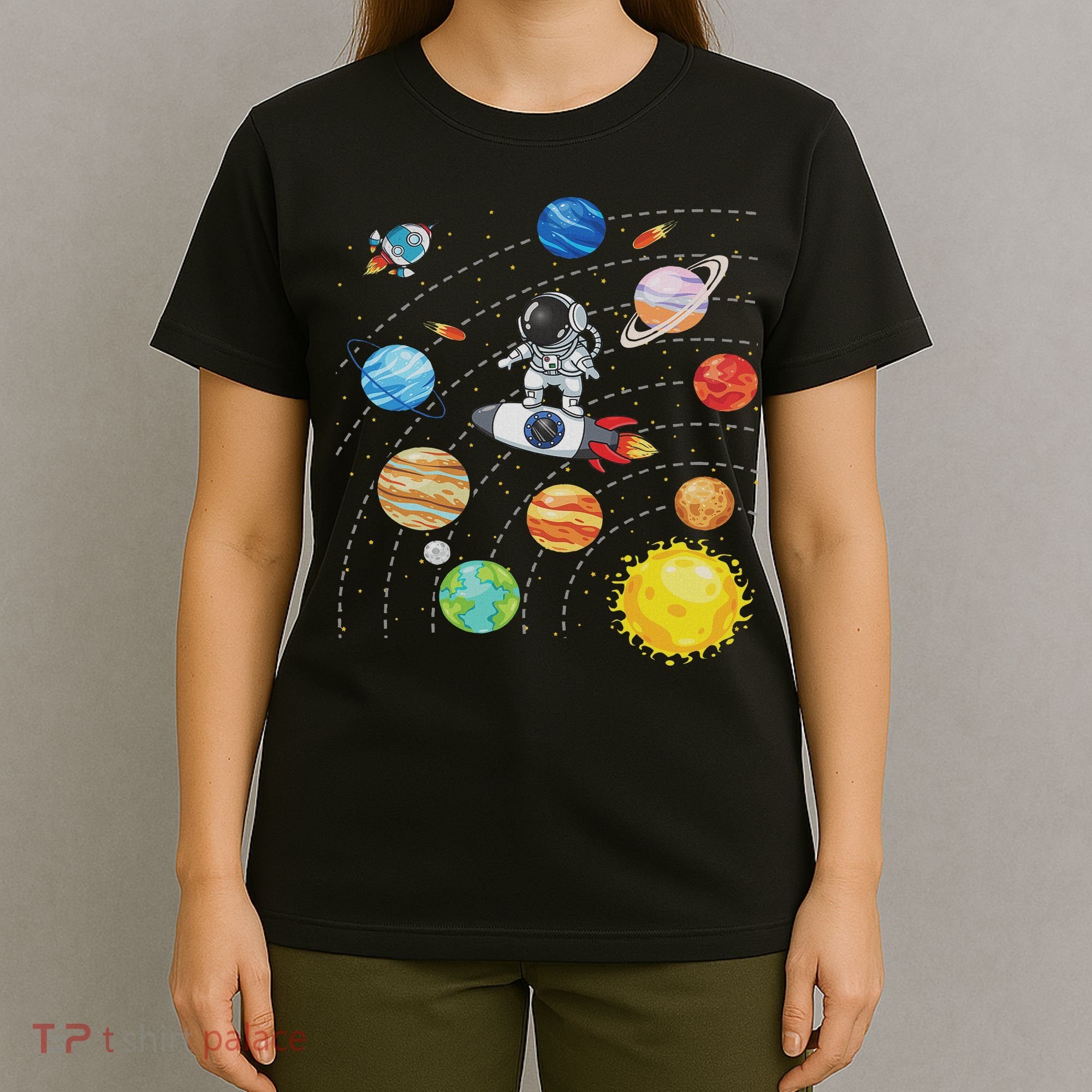 Solar System Planets Science Space Astronaut Universe Galaxy T-Shirt