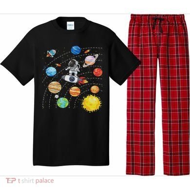 Solar System Planets Science Space Astronaut Universe Galaxy Pajama Set