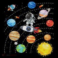 Solar System Planets Science Space Astronaut Universe Galaxy Ornament thumb 1