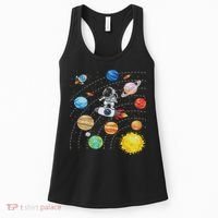 Solar System Planets Science Space Astronaut Universe Galaxy Women's Tank Top thumb 0