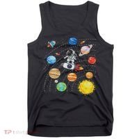 Solar System Planets Science Space Astronaut Universe Galaxy Tank Top thumb 0