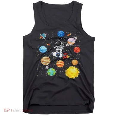 Solar System Planets Science Space Astronaut Universe Galaxy Tank Top