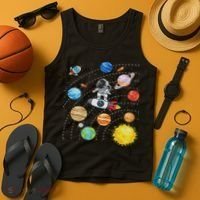Solar System Planets Science Space Astronaut Universe Galaxy Tank Top thumb 4