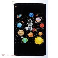 Solar System Planets Science Space Astronaut Universe Galaxy Golf Towel thumb 0