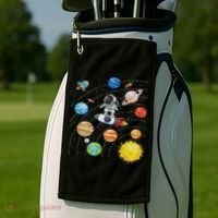 Solar System Planets Science Space Astronaut Universe Galaxy Golf Towel thumb 2