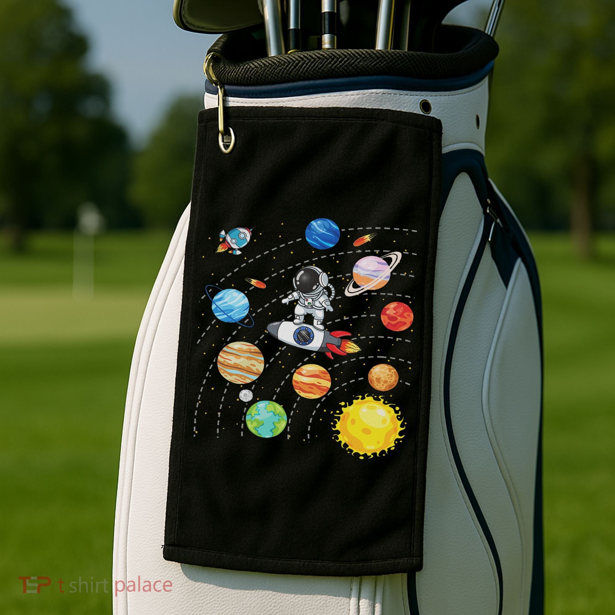 Solar System Planets Science Space Astronaut Universe Galaxy Golf Towel