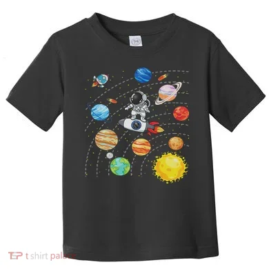 Solar System Planets Science Space Astronaut Universe Galaxy Toddler T-Shirt