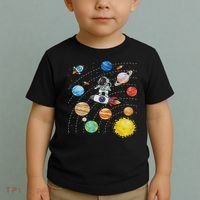 Solar System Planets Science Space Astronaut Universe Galaxy Toddler T-Shirt thumb 2