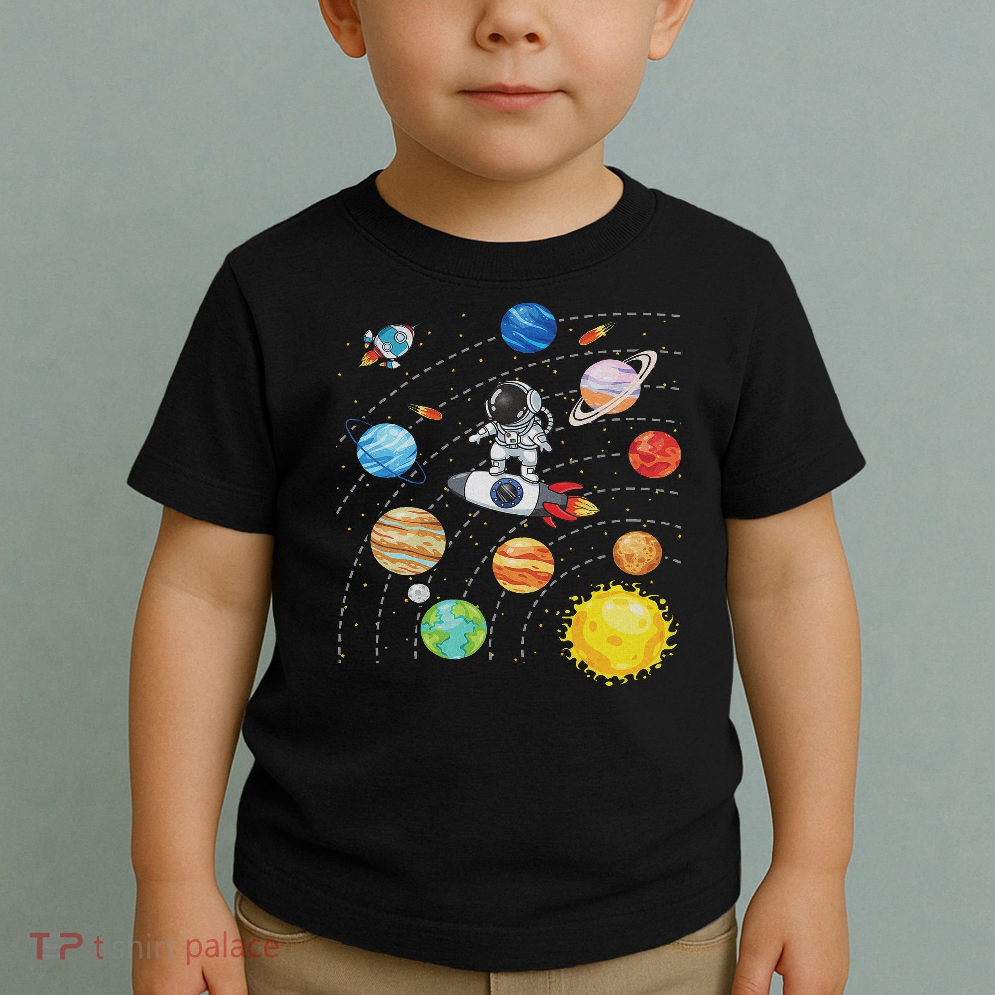 Solar System Planets Science Space Astronaut Universe Galaxy Toddler T-Shirt
