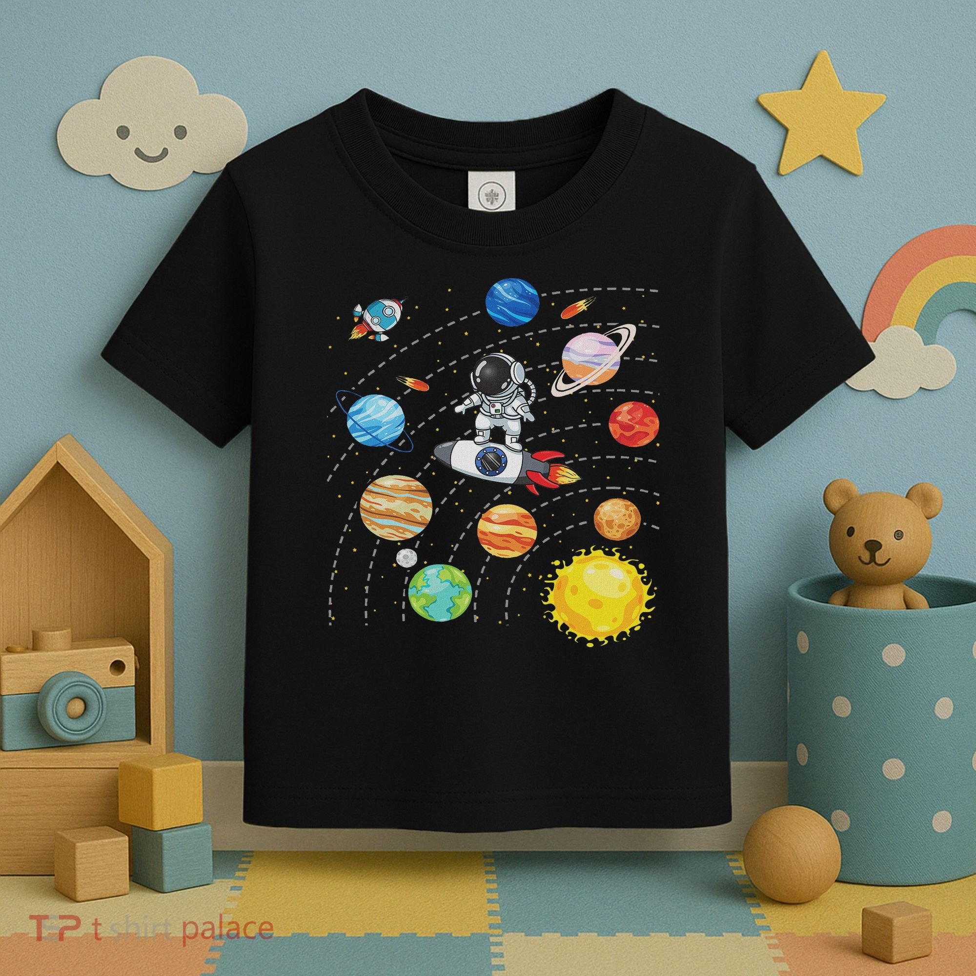 Solar System Planets Science Space Astronaut Universe Galaxy Toddler T-Shirt