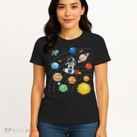 Solar System Planets Science Space Astronaut Universe Galaxy Women's T-Shirt thumb 4