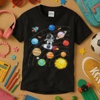 Solar System Planets Science Space Astronaut Universe Galaxy Kids T-Shirt thumb 3