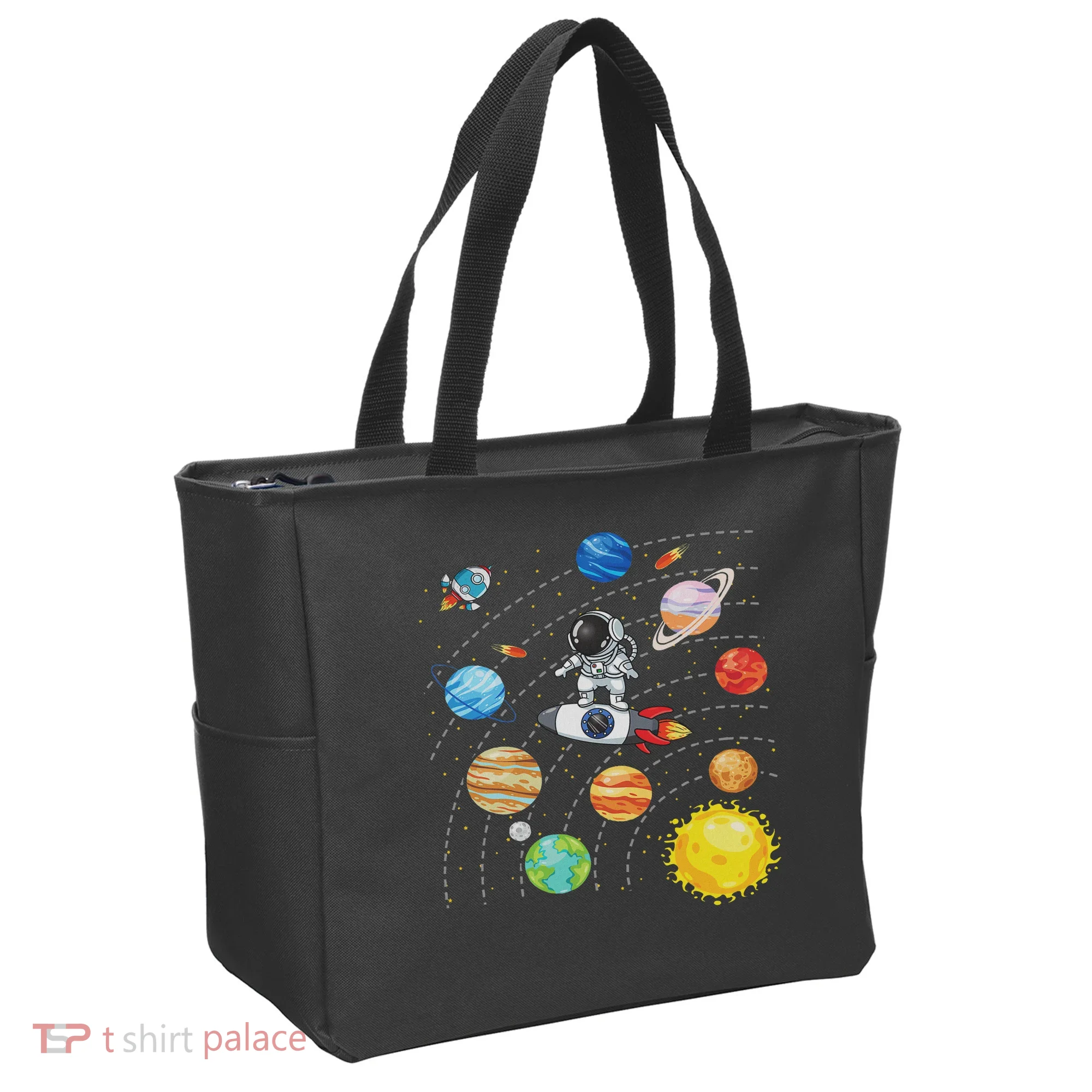 Solar System Planets Science Space Astronaut Universe Galaxy Tote Bag