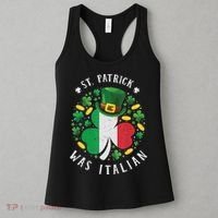 Shamrock St Patrick Was Italian St. Patrick's Day Women's Tank Top thumb 3