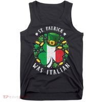 Shamrock St Patrick Was Italian St. Patrick's Day Tank Top thumb 0