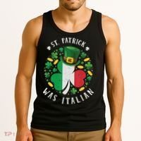 Shamrock St Patrick Was Italian St. Patrick's Day Tank Top thumb 3