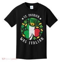 Shamrock St Patrick Was Italian St. Patrick's Day Kids T-Shirt thumb 0