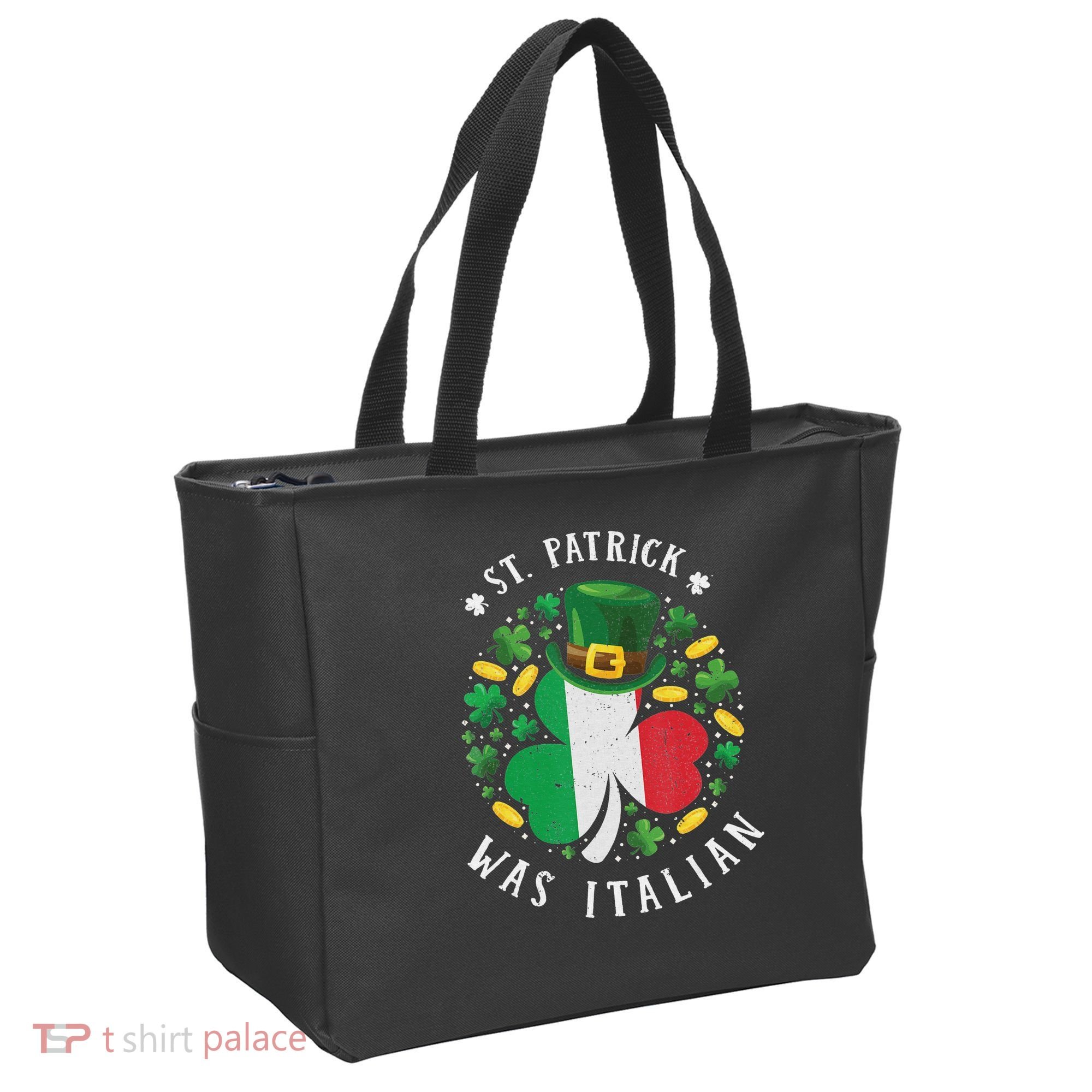 Shamrock St Patrick Was Italian St. Patrick's Day Tote Bag