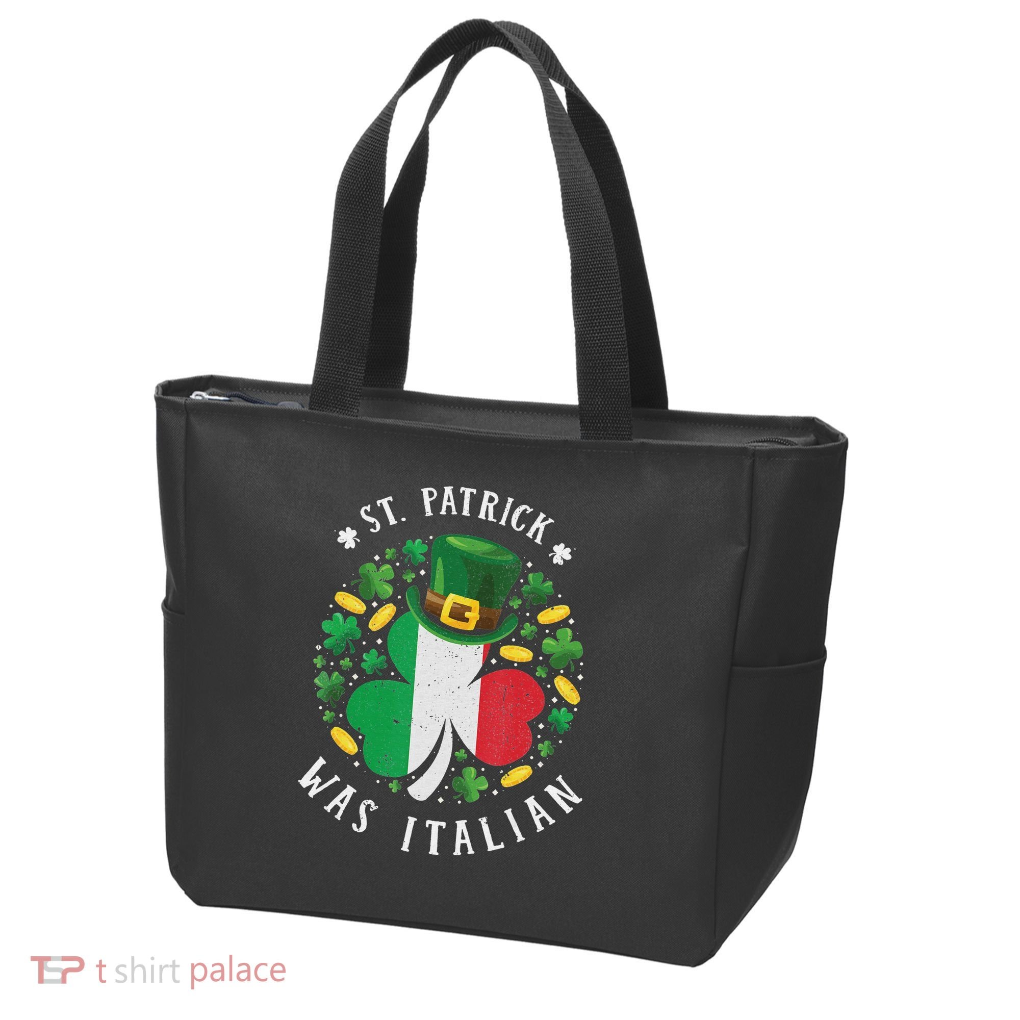 Shamrock St Patrick Was Italian St. Patrick's Day Tote Bag