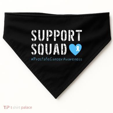Support Squad Prostate Cancer Awareness USA-Made Doggie Bandana