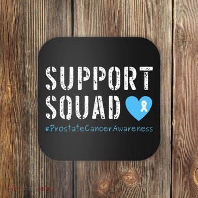 Support Squad Prostate Cancer Awareness Coaster