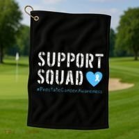 Support Squad Prostate Cancer Awareness Golf Towel thumb 1