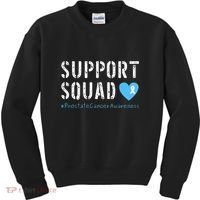 Support Squad Prostate Cancer Awareness Kids Sweatshirt thumb 0