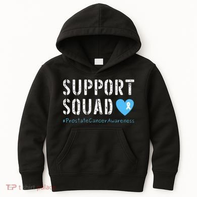 Support Squad Prostate Cancer Awareness Kids Hoodie