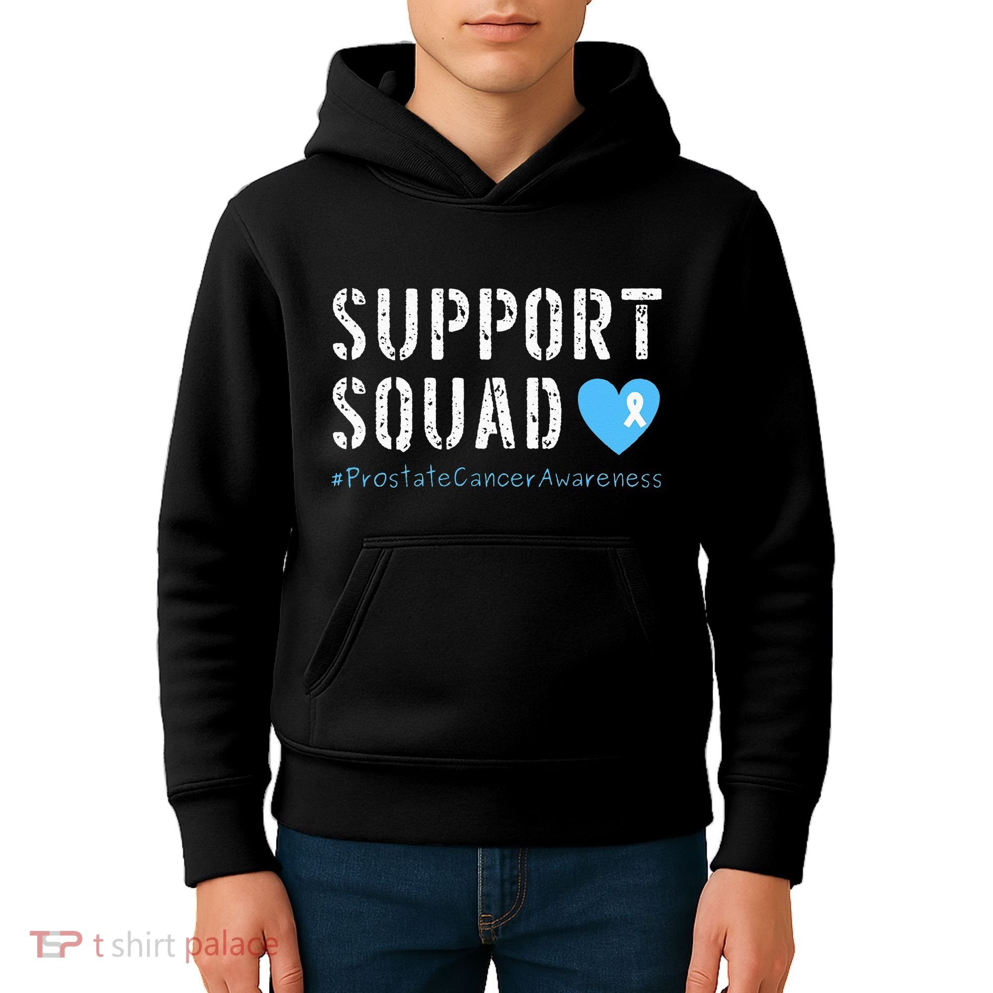 Support Squad Prostate Cancer Awareness Kids Hoodie