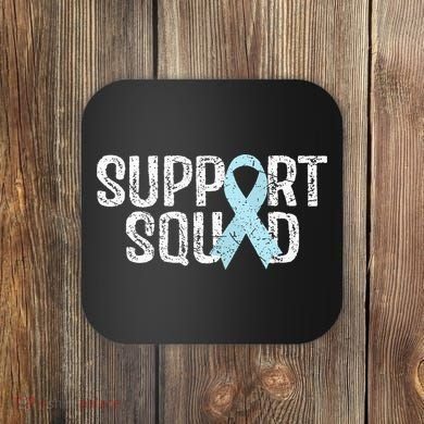 Support Squad Prostate Cancer Awareness Coaster