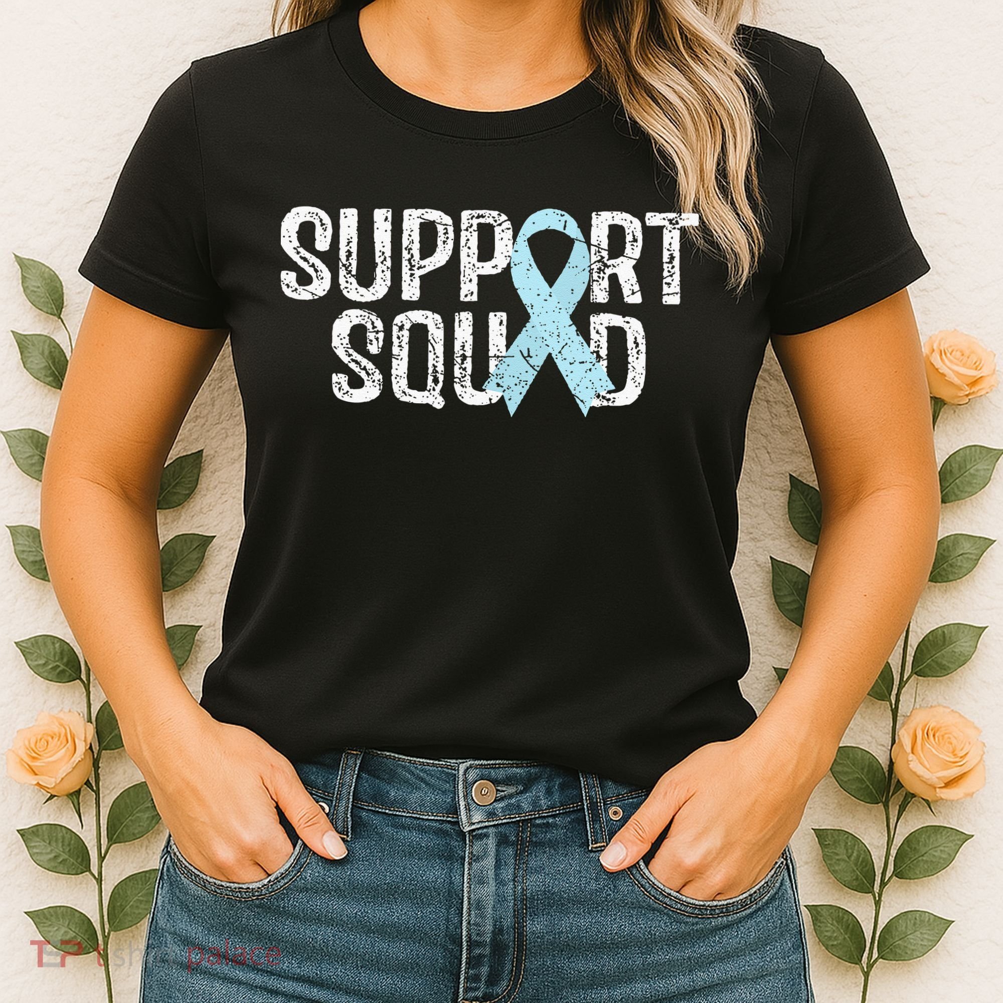 Support Squad Prostate Cancer Awareness Women's T-Shirt