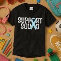 Support Squad Prostate Cancer Awareness Kids T-Shirt thumb 3