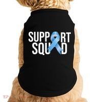 Support Squat Prostate Cancer Awareness Blue Ribbon Survivor Doggie Tank thumb 0