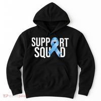 Support Squat Prostate Cancer Awareness Blue Ribbon Survivor Hoodie thumb 0