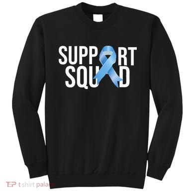 Support Squat Prostate Cancer Awareness Blue Ribbon Survivor Sweatshirt