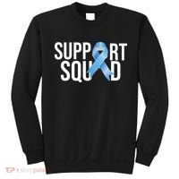 Support Squat Prostate Cancer Awareness Blue Ribbon Survivor Sweatshirt thumb 0