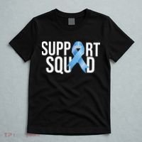 Support Squat Prostate Cancer Awareness Blue Ribbon Survivor T-Shirt thumb 5