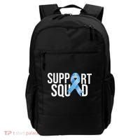Support Squat Prostate Cancer Awareness Blue Ribbon Survivor Backpack thumb 0