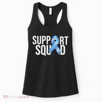 Support Squat Prostate Cancer Awareness Blue Ribbon Survivor Women's Tank Top thumb 0