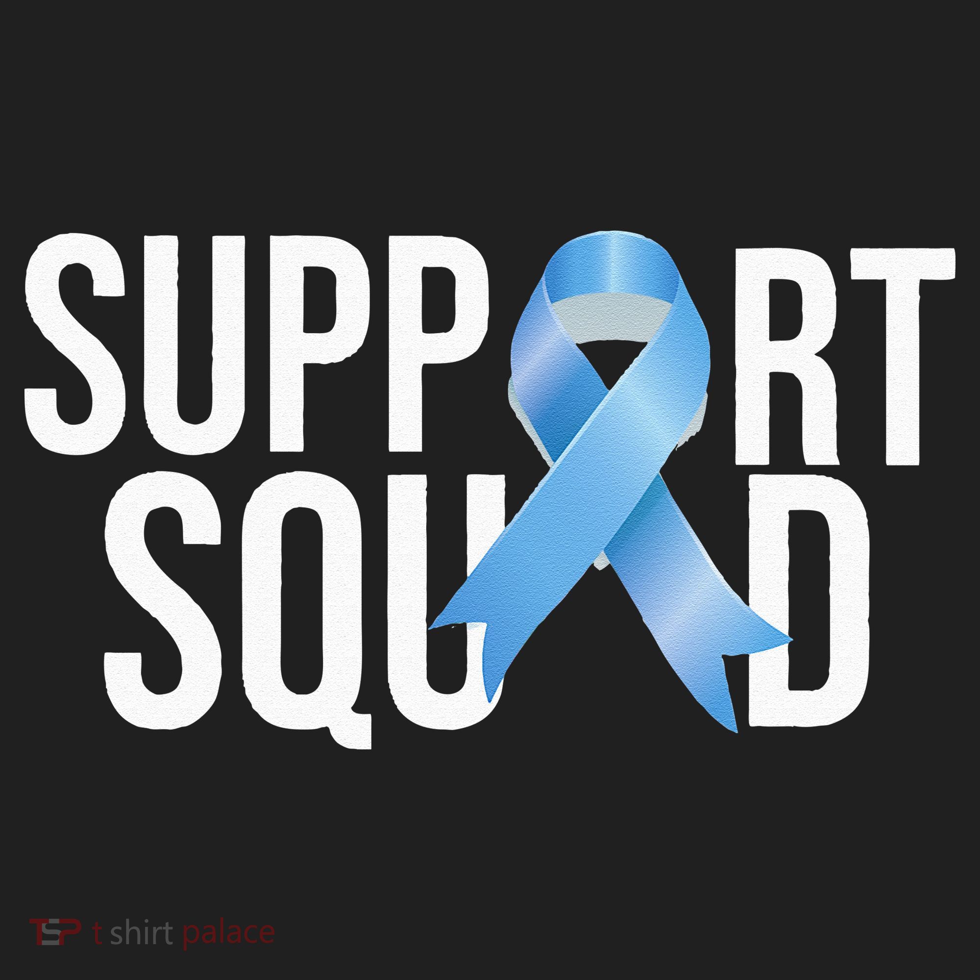 Support Squat Prostate Cancer Awareness Blue Ribbon Survivor Hat