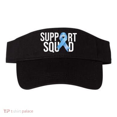 Support Squat Prostate Cancer Awareness Blue Ribbon Survivor Visor