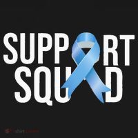 Support Squat Prostate Cancer Awareness Blue Ribbon Survivor Women's Long Sleeve Shirt thumb 2