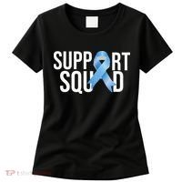 Support Squat Prostate Cancer Awareness Blue Ribbon Survivor Women's T-Shirt thumb 0