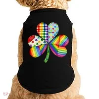Shamrock St Patrick S Day Irish Clover Doggie Tank thumb 0